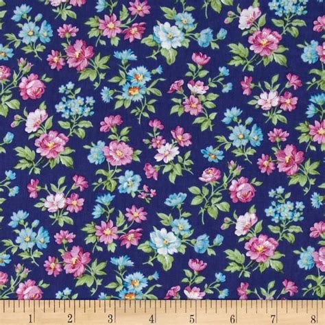 Calico Collection Floral Bluepinkgreen From Fabricdotcom Designed