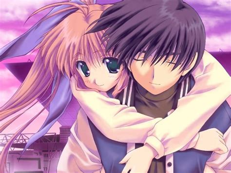 Anime Funny Couple Wallpaper Download 3840x2160 Anime Couple Hug