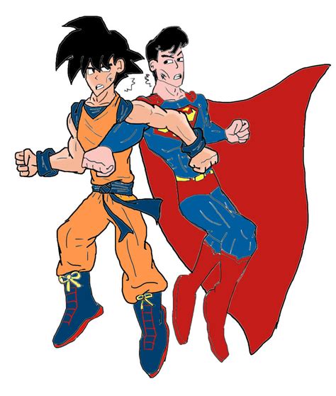 Goku Vs Superman By Ultimatejulio On Deviantart