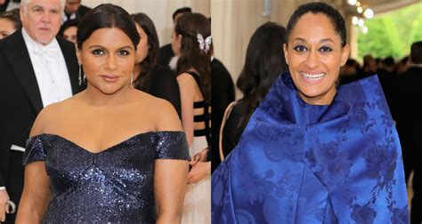 Mindy Kaling And Tracee Ellis Ross Are Beauties In Blue On Met Gala 2017
