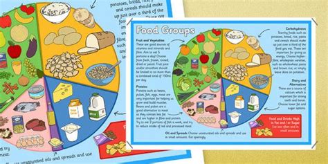 Large Food Groups Poster Groups Poster Group Meals Healthy Eating