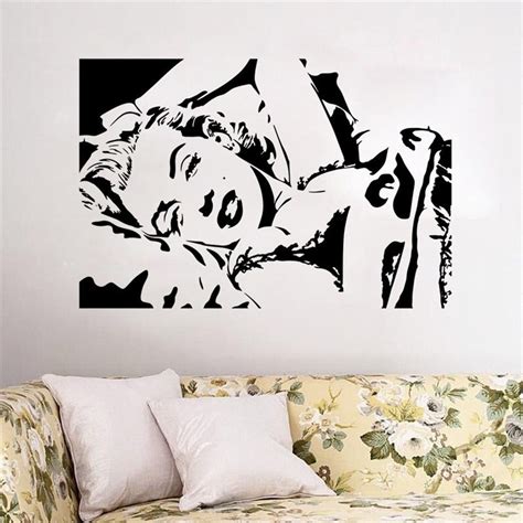 Marilyn Monroe Wall Sticker New Creative Design Home Art Bedroom Girls