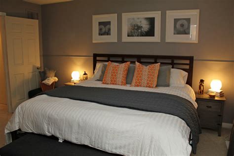 orange  gray bedroom bedroom  real estate
