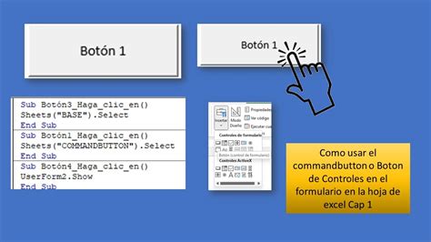 Como Usar El Commandbutton O Boton De Controles En El Formulario En La