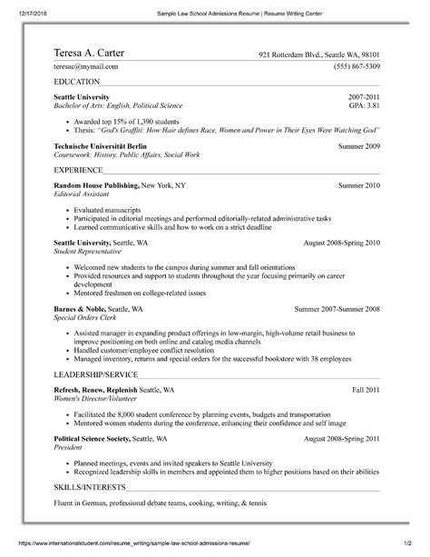 law school resume templates prepping  resume