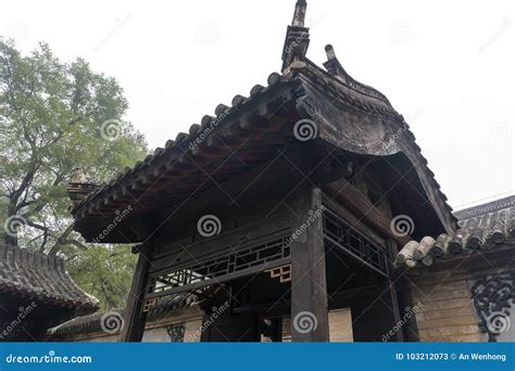 Qing Dynasty Architecturethe Courtyard Gates Stock Image Image Of