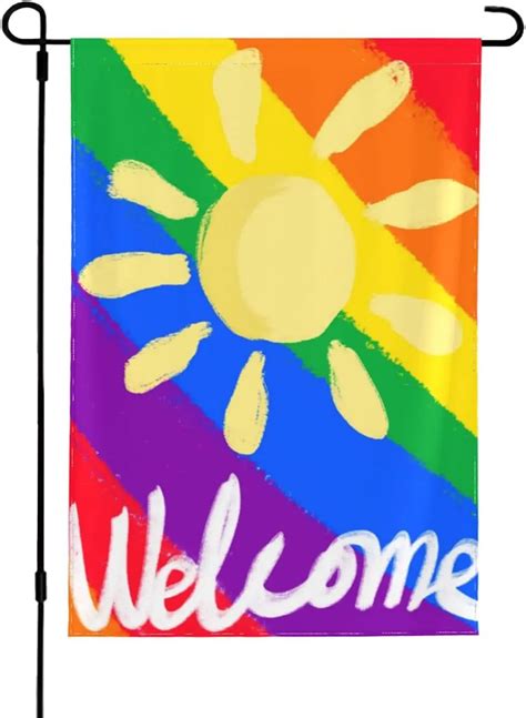 Садовые флаги Pride, Двусторонний флаг Progress Yard LGBTQ 12x18 дюймов ...