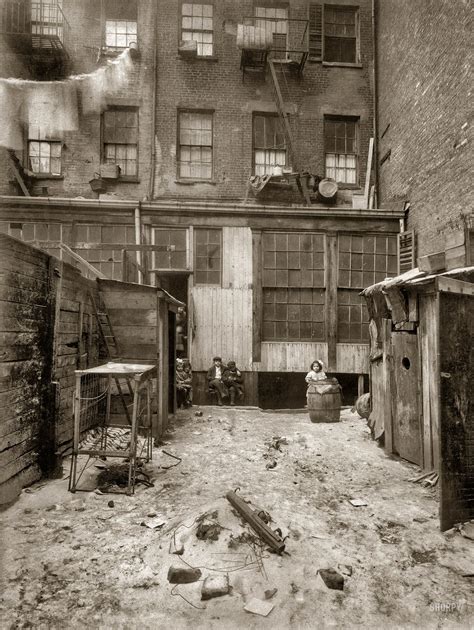 February 1912 Rear View Of Tenement 134½ Thompson Street New York City Shorpy Historical