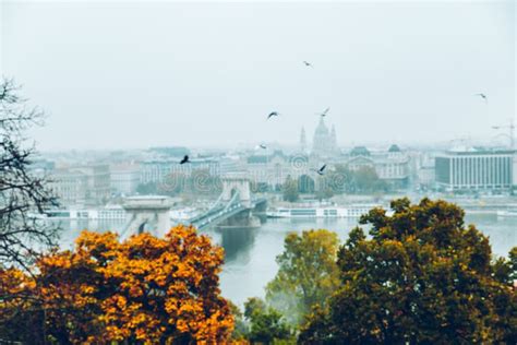 Panoramic View Of Budapest In Autumn Stock Image Image Of Colorful