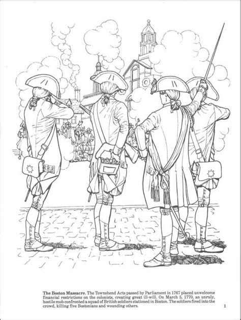 Revolutionary War Soldier Coloring Pages American Revolution Timeline