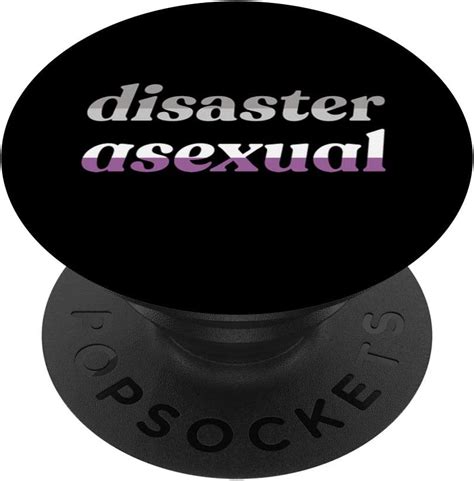 Amazon Com Disaster Asexual Funny LGBTQIA Ace Pride Flag Meme PopSockets Grip And Stand For