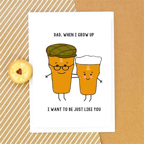 Funny Beer Card For Dad By Of Life And Lemons