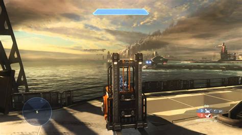 Halo 4 Driving A Forklift On Landfall Youtube