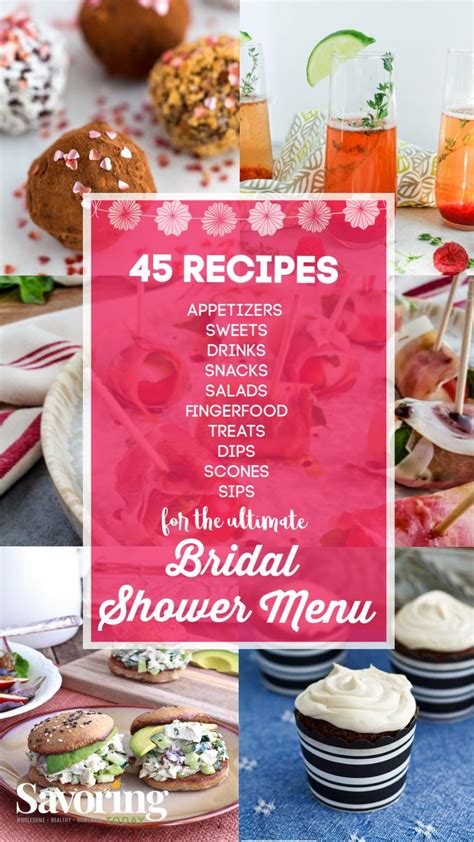 Bridal Shower Menu Bridal Shower Planning Wedding Showers Brunch Recipes Summer Recipes