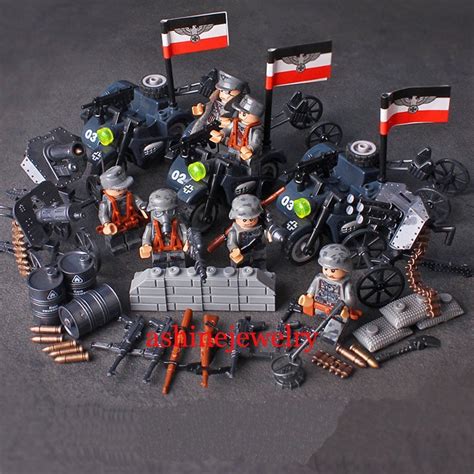 German Motorized Legion Ww2 Germany Soldiers Minifigures Lego Soldiers