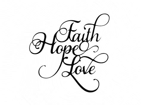 Faith Hope Love Svg