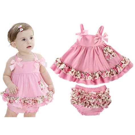 2018 Summer Baby Clothing Newborn Baby Girl Clothes Dress Infant Sling