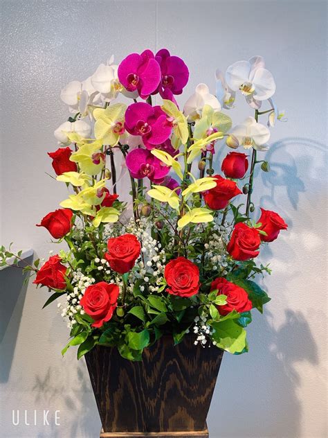 Rose Orchid Arrangement Kimanh Flowers