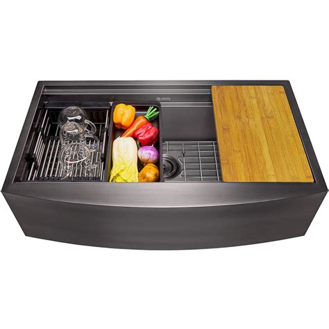 Maybe you would like to learn more about one of these? AKDY Matte Black Finish Stainless Steel 33 in. x 22 in ...