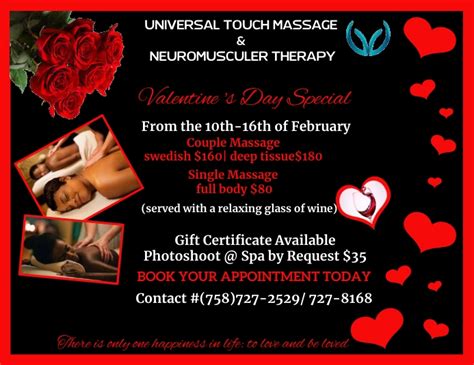 Valentine Massage Special Template Postermywall