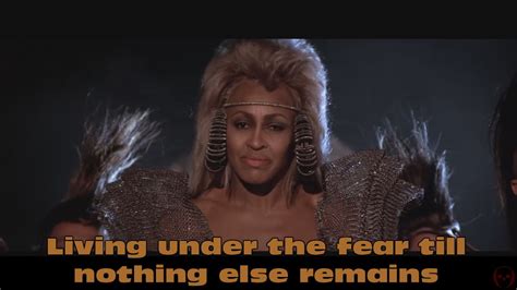 💀 Tina Turner We Dont Need Another Hero Mad Max Beyond Thunderdome