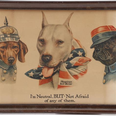 Wallace Robinson Lithograph Im Neutral But Not Afraid Of Any Of