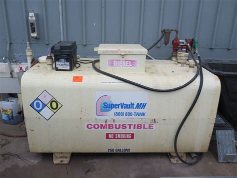 Supervault Mh 250 Gallon Diesel Above Ground Fuel Tank Empty Oahu