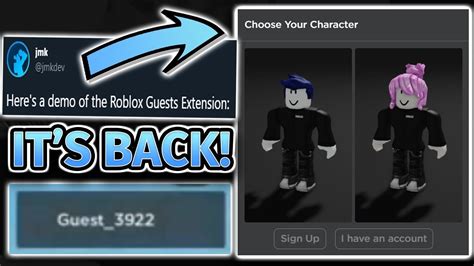 Roblox New Guests Feature Update Youtube