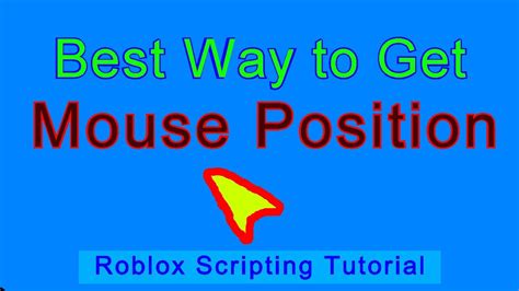 How To Get Mouse Position The Best Way Roblox Scripting Tutorial Youtube