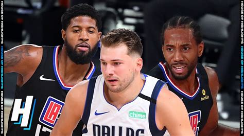 Dallas Mavericks Vs Los Angeles Clippers Full Game 2 Highlights August 19 2020 Nba Playoffs
