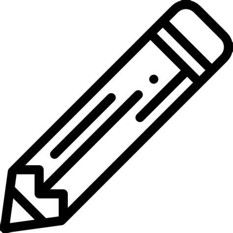 Pencil Detailed Rounded Lineal Icon