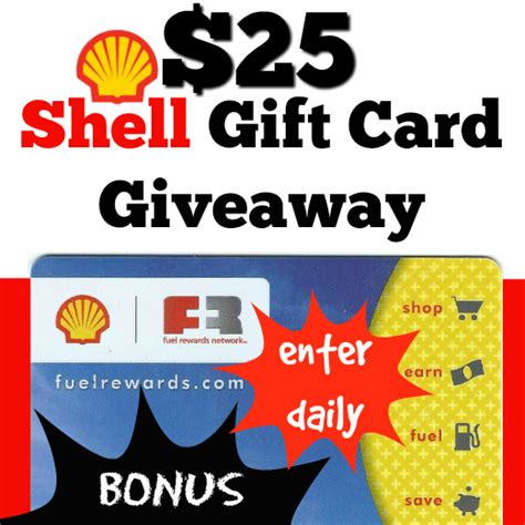 Shell fuel rewards® card cents per gallon savings. $25 Shell Gift Card Giveaway Winners