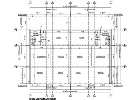 Bhk House Plan House Layout Plans House Layouts Center Line