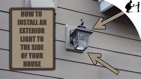 How To Install An Exterior Light To Your Home Youtube
