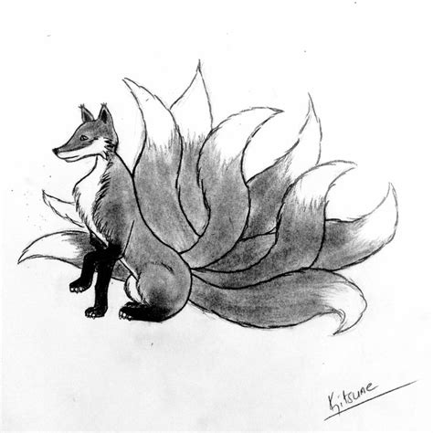 Kitsune Nine Tailed Fox By Radioactivehedgehog On Deviantart