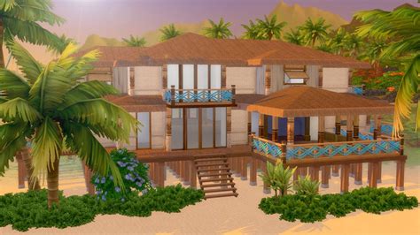 Lets Build A Tropical Beach House In The Sims 4 Island Living Part 1