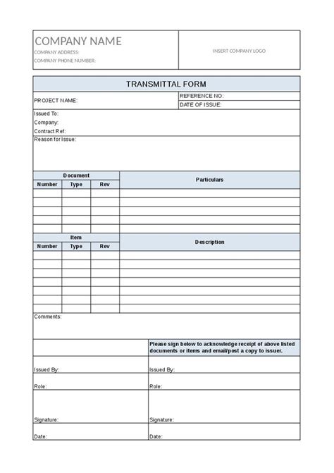 Transmittal Form Project Management Etsy New Zealand Project