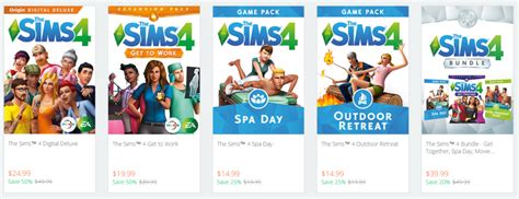 Origin Sale Save Up To 50 On The Sims 4 Games Simsvip