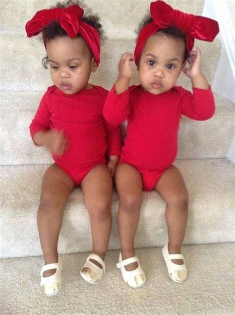 Beautiful Twin Baby Girls Beautiful Black Babies Cute Twins