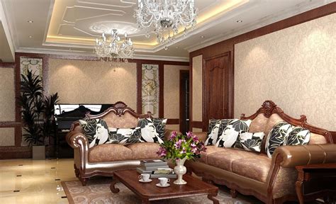European Living Room With Classic Sofa Gallery