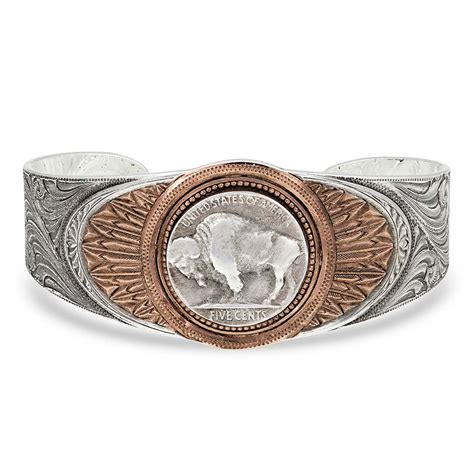 Buffalo Feather Cuff Bracelet | Montana Silversmiths