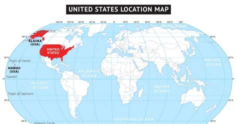 World Map Of United States Cheryl R Briggs