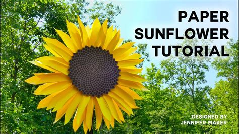 Make A Giant Paper Sunflower Tutorial With Fibonacci