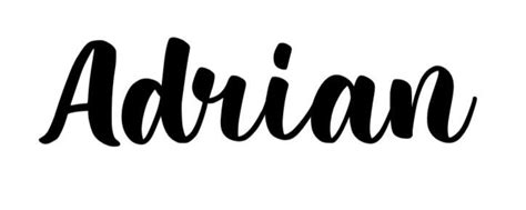 Adrian Name In Cursive Stickers And Tattoo Ideas