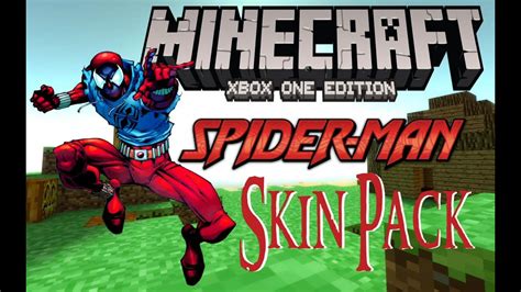 Minecraft Xboxone Marvel Spider Man Skin Pack All Skins Shown