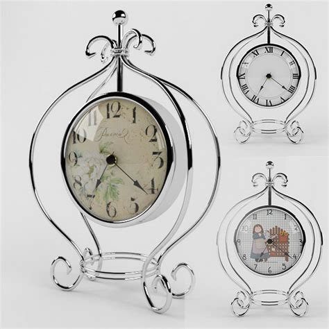 Three Vintage Clocks 3d Model 3ds Maxobject Files Free Download Cadnav