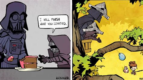 The Humorous Star Wars And Calvin And Hobbes Comic Art Continues — Geektyrant