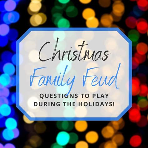 If you have a question you can ask it below and please check through the questions that have already been asked to see if you can answer any. Fun Christmas Family Feud Questions to Play During the Holidays! | Christmas family feud, Fun ...