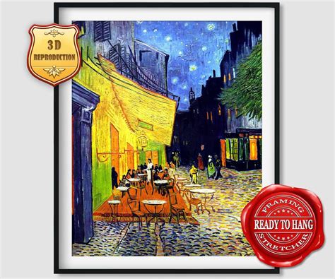 Vincent Van Gogh Caf Terrace At Night Giclee Print Reproduction