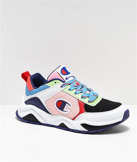 Champion 93 Eighteen Sp Block White And Multicolor Shoes Multicolor